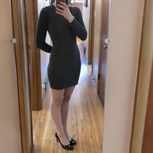 Sweater dress with zippered back, size small